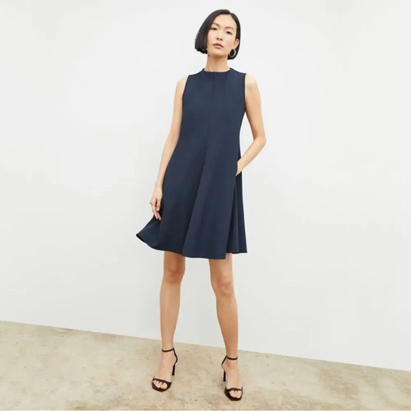 MM Lafluer The Malala Dress - Recycled WonderTex in midnight - Picture 1 of 16